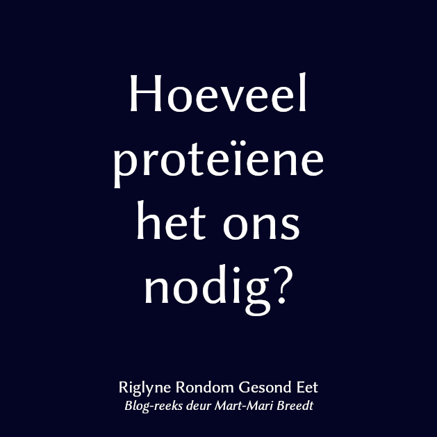 Riglyne Rondom Gesond Eet 25